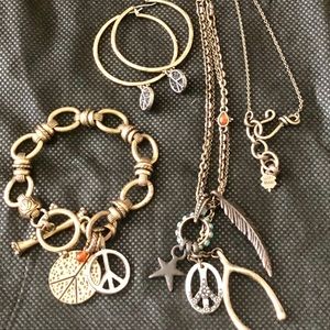 Bracelet, necklace, Ear Rings